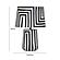 Minori Black Striped Papier Mache Table Lamp by TOV Furniture