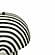 Maiori Black Striped Papier Mache Floor Lamp by TOV Furniture