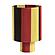 Guinevere Red & Yellow Striped Cotton Table Lamp by TOV Furniture
