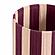 Guinevere Purple & Pink Striped Cotton Table Lamp by TOV Furniture