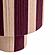Guinevere Purple & Pink Striped Cotton Table Lamp by TOV Furniture