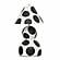 Lerici Black and White Papier Mache Table Lamp by TOV Furniture