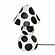 Lerici Black and White Papier Mache Table Lamp by TOV Furniture