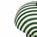 Maiori Dark Green Striped Papier Mache Table Lamp by TOV Furniture