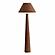 Graham Chocolate Brown Velvet Floor Lamp by TOV Furniture