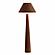 Graham Chocolate Brown Velvet Floor Lamp by TOV Furniture