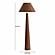 Graham Chocolate Brown Velvet Floor Lamp by TOV Furniture