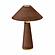 Graham Chocolate Brown Velvet Table Lamp by TOV Furniture