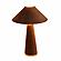 Graham Chocolate Brown Velvet Table Lamp by TOV Furniture