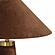 Graham Chocolate Brown Velvet Table Lamp by TOV Furniture