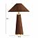 Graham Chocolate Brown Velvet Table Lamp by TOV Furniture