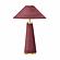 Graham Burgundy Velvet Table Lamp by TOV Furniture