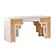 Suzie Cream & Rattan Executive Desk by TOV Furniture