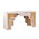 Suzie Cream & Rattan Executive Desk by TOV Furniture