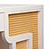Suzie Cream & Rattan Executive Desk by TOV Furniture