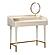 Penelope Cream Vegan Leather Wrapped Vanity Desk by TOV Furniture
