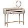 Penelope Taupe Vegan Leather Wrapped Vanity Desk by TOV Furniture