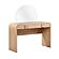 Moonrise Natural Ash 2-Drawer Vanity Desk by TOV Furniture