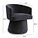 Kristen Black Upcycled Chenille Rolling Desk Chair by TOV Furniture