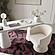 Kristen Cream Upcycled Chenille Rolling Desk Chair by TOV Furniture