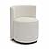 Alyssa Cream Chenille Rolling Desk Chair by TOV Furniture