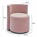 Alyssa Pink Upcycled Velvet Rolling Desk Chair by TOV Furniture