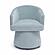 Kristen Faded Blue Upcycled Chenille Rolling Desk Chair by TOV Furniture