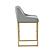 Lisa Grey Pleated Velvet Counter Stool by TOV Furniture