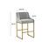 Lisa Grey Pleated Velvet Counter Stool by TOV Furniture