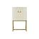 Lisa Cream Pleated Velvet Dining Chair by TOV Furniture