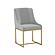 Lisa Grey Pleated Velvet Dining Chair by TOV Furniture