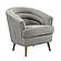 Jules Light Grey Velvet Accent Chair by TOV Furniture