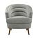 Jules Light Grey Velvet Accent Chair by TOV Furniture