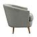 Jules Light Grey Velvet Accent Chair by TOV Furniture