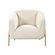 Kandra Cream Velvet Accent Chair by TOV Furniture