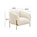 Kandra Cream Velvet Accent Chair by TOV Furniture