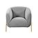 Kandra Grey Velvet Accent Chair by TOV Furniture