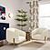 Kandra Cream Shearling Accent Chair by TOV Furniture
