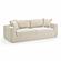 Miri Cream Upcycled Washed Velvet Sofa by TOV Furniture