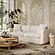 Miri Cream Upcycled Washed Velvet Sofa by TOV Furniture