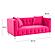 Bea Hot Pink Velvet Loveseat by TOV Furniture