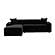 Olafur Black Velvet Sectional - LAF Chaise by TOV Furniture