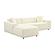 Olafur Cream Linen Sectional - LAF Chaise by TOV Furniture