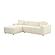 Olafur Cream Linen Sectional - LAF Chaise by TOV Furniture