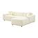 Olafur Cream Linen Sectional - RAF Chaise by TOV Furniture