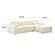 Olafur Cream Linen Sectional - RAF Chaise by TOV Furniture