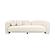 Amelie Cream Faux Fur Sofa by TOV Furniture