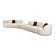 Fickle Cream Boucle 4-Piece Modular LAF Chaise Sectional by TOV Furniture