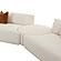 Fickle Cream Boucle 4-Piece Modular LAF Chaise Sectional by TOV Furniture