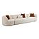 Fickle Cream Boucle 3-Piece Modular Sofa by TOV Furniture